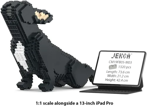 Vista 5 de JEKCA Bulldog francés 05S-M03 Bloques de construcción de plástico para perros Edad 14+