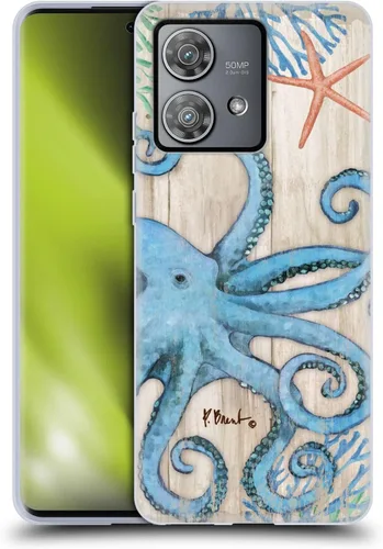 Vista 9 de Head Case Designs Officially Licensed Paul Brent Agate Mermaid Coastal Soft Gel Case Compatible with Motorola Edge 40 Neo 5G