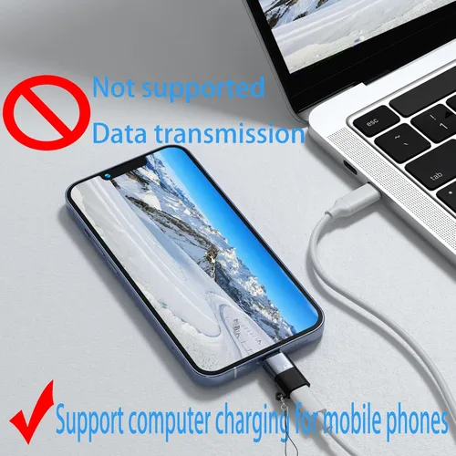 Vista 2 de para DJI mic mini adaptador de rayo, adaptador USB C a iluminación, adecuado para conectar micrófonos inalámbricos, memoria flash USB, lectores