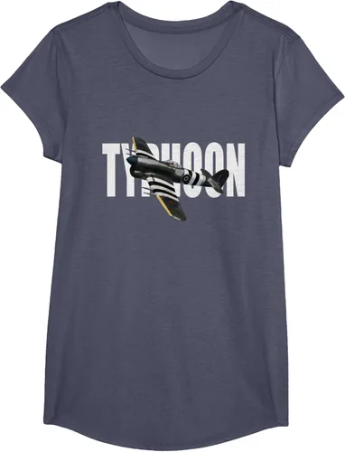 Vista 14 de RAF Hawker Typhoon WW2 Fighter Aircraft T-Shirt