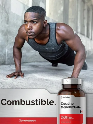 Vista 6 de Horbäach Creatina Monohidrato Cápsulas 3500mg 300