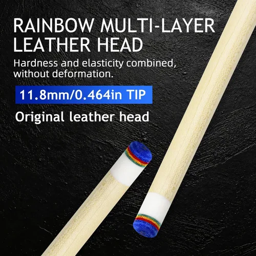 Vista 4 de 314/2 Predator Style P3 Blue Hard Maple Pool Cue 58" 19-21oz