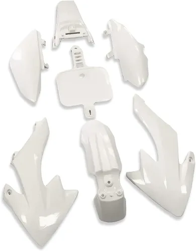 Vista 2 de Kit de estructura de carenado de plástico, blanca, para motocicleta Honda XR50 CRF 50 125cc