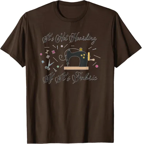 Vista 7 de It's Not Hoarding If Its - Camiseta de costura para acolchado, Blanco, S