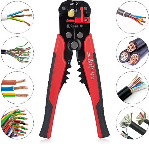 Vista 6 de 1 unids Crimper cortador de cables pelacables automático multifuncional herramientas de pelado Alicates terminal 0.2-6.0mm2 herramienta