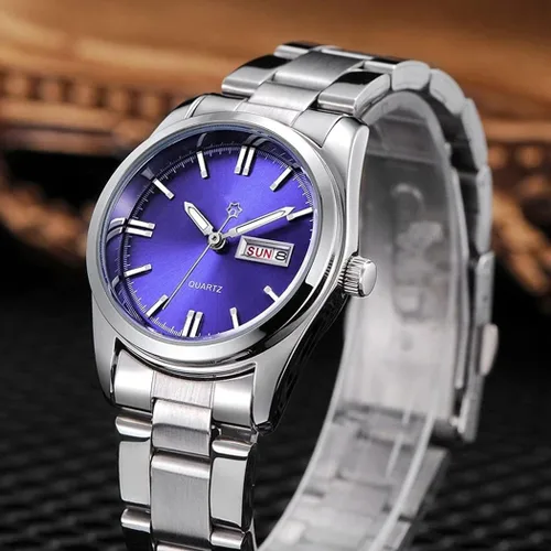 Vista 4 de carlien Relojes de lujo para mujer, calendario impermeable luminoso, reloj de pulsera de cuarzo para mujer