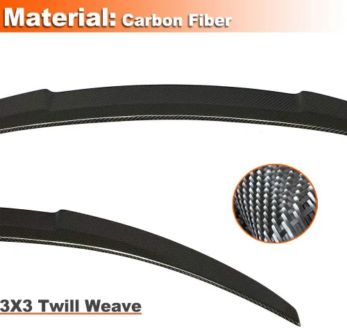 Vista 4 de Alerón trasero de fibra de carbono para BMW Serie 1 E82 Coupé 2007-2013 Factory Outlet 116i 118i120i 125i 128i 130i 135i Auto CF Tapa trasera