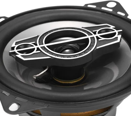Vista 6 de Altavoces coaxiales de audio para automóvil de 4 pulgadas, 220 W máximo, 4 ohmios, tweeters con cúpula PEI, compactos para puertas delanteras
