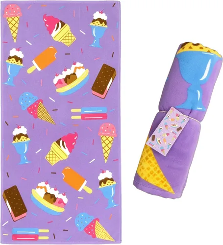 Vista 16 de Wildkin Toalla de playa para niños, 100% algodón, suave y absorbente, ideal para piscina y playa, animales salvajes Verde Oscuro