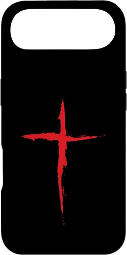 Vista 27 de Funda con Crucifijo de Símbolo Religioso de la Cruz Roja Sangre para iPhone 16