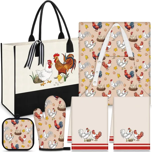 Vista 9 de Juego de 6 Piezas de Regalos de Repostería Navideña, Divertidos Regalos de Panadero para Mujeres, Regalos de Cumpleaños para Mamá, Hermana, Esposa