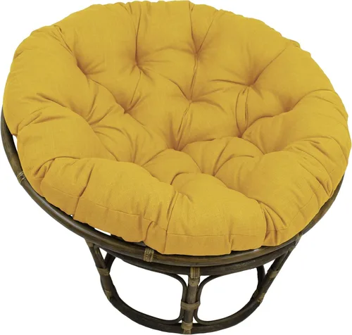 Vista 4 de Blazing Needles Cojín Papasan de 52 pulgadas para interiores y exteriores (solo cojín) Cool Grey Specialty