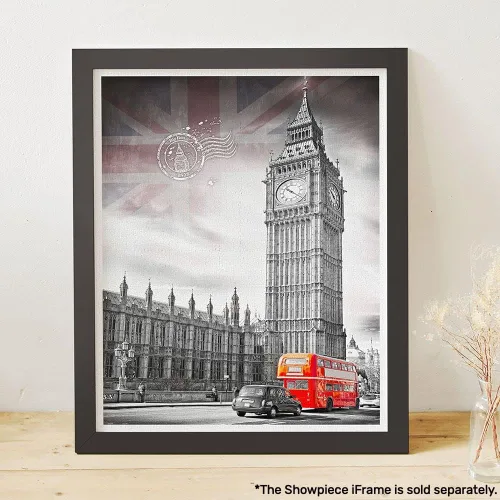 Vista 2 de Pintoo Rompecabezas de 2000 piezas para adultos, Big Ben, Inglaterra, hermoso rompecabezas de plástico para decoración del hogar, cero polvo, fácil