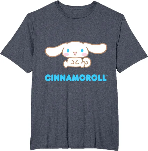 Vista 83 de Cinnamoroll Character Front and Back T-Shirt S Negro