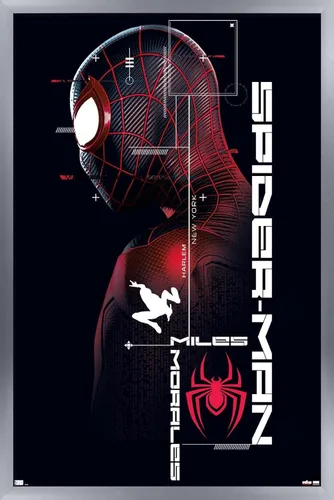 Vista 7 de Trends International Marvel's Spider-Man: Miles Morales - Póster de pared de Miles, 22.375 x 34 pulgadas, versión sin marco