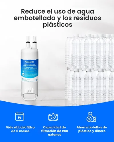 Vista 9 de Waterdrop EDR1RXD1 Reemplazo para filtro Everydrop® 1, W10295370A, EDR1RXD1B, P8RFWB2L, P4RFWB, Kenmore® 46-9081, 46-9930, WD-F38 Filtro de agua