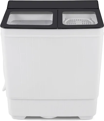 Vista 11 de COSTWAY Lavadora portátil de 18 libras con bomba de drenaje incorporada Negro+Blanco
