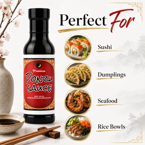 Vista 3 de Premium Salsa Ponzu Sin grasa Sin grasa saturada Sin colesterol Fabricado en pequeños lotes