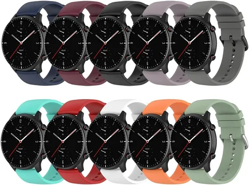Vista 2 de Correa de silicona compatible con Amazfit GTR 2e, correa de repuesto de liberación rápida para Amazfit GTR 4/GTR 3/GTR 3 Pro/GTR 2e/GTR 2/GTR 1.850