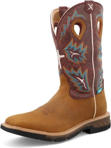 Vista 15 de Twisted X Botas de trabajo occidentales con puntera suave para hombre de 12 pulgadas