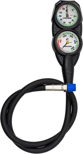 Vista 2 de Cressi Mini consola de buceo - Medidor de profundidad + manómetro - MiniConsole 2: fabricado en Italia