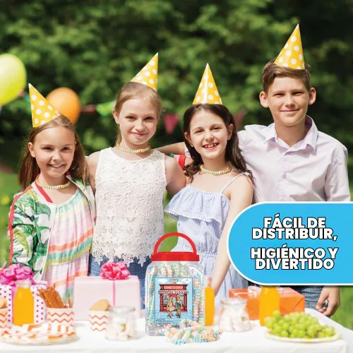 Vista 6 de 36 collares de dulces envueltos individualmente, gargantilla de dulces a