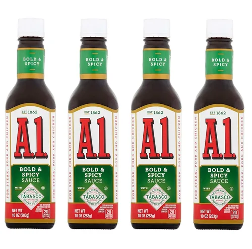 Vista 10 de Salsa A1 Bold & Spicy con salsa Tabasco 10 oz - (Paquete de 2)