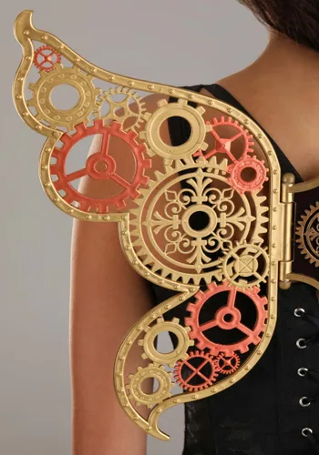 Vista 2 de Alas de Disfraz Steampunk Filigrana para Adultos Multicolor