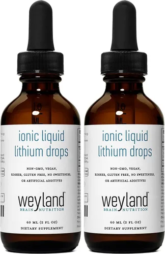 Vista 5 de Gotas de litio líquido iónico Magnesio, sodio, potasio, litio Salud del cerebro Gotas de minerales traza 2.0 fl oz (2 onzas líquidas)