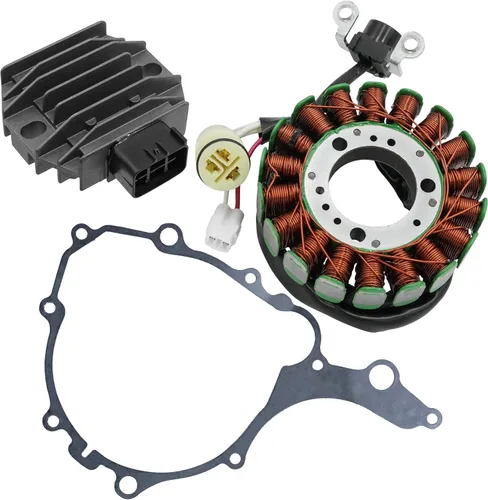 Vista 5 de Caltric Junta rectificadora de regulador de estator compatible con Yamaha Raptor 250 Yfm250R Yfm 250R 2008-2013