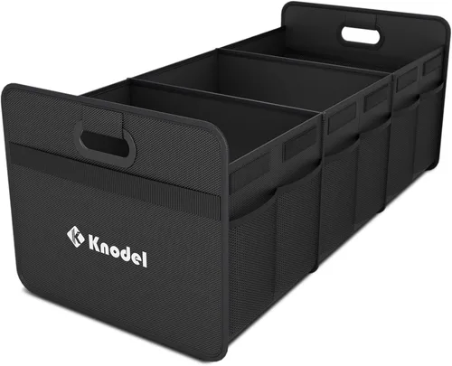 Vista 11 de K KNODEL Organizador de maletero de automóvil, organizador plegable para automóvil, consolas y organizadores automotrices, almacenamiento con asas