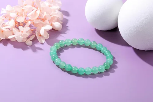 Vista 44 de Jovivi Pulsera elástica de cuentas redondas semipreciosas naturales – 0.315 pulgadas hecha a mano con cuentas de piedras preciosas curativas