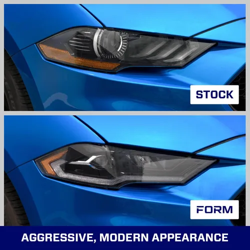 Vista 7 de Form Lighting – Faros delanteros secuenciales LED compatibles con Ford Mustang 2018-2023 (par)