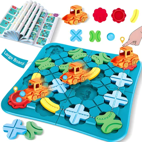 Vista 5 de Logical Road Builder - Juego de mesa STEM para niños de 4 a 8 años Azul