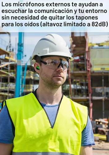 Vista 2 de 3M PELTOR EEP-100 Kit de tapones para los oídos, recargable, reducción de ruido, construcción, fabricación, mantenimiento