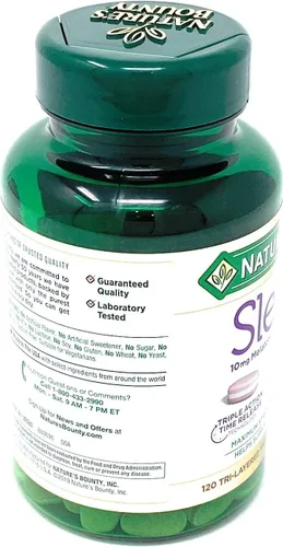 Vista 3 de Nature's Bounty Sleep3 10mg. Melatonina, 120 comprimidos