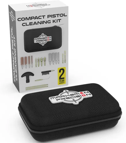 Vista 4 de Kit de limpieza de pistola compacto - Jags de latón - Revólver de pistola de calibre .22 0.354 in 357 .38 .380 .40 0.394 in .44 y .45 Calibre