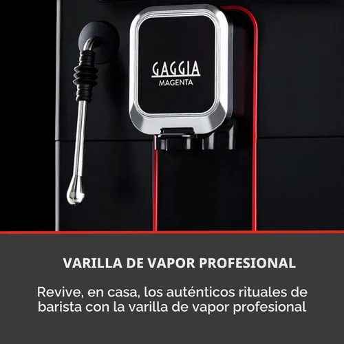 Vista 4 de Gaggia Magenta Plus Máquina de café espresso superautomática, 60 onzas, color negro