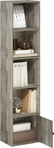 Vista 87 de Furinno PASIR - Estantería de libros de 2 niveles, estantería moderna de 9 x 12 x 21, estanterías abiertas para sala de estar, dormitorio, oficina