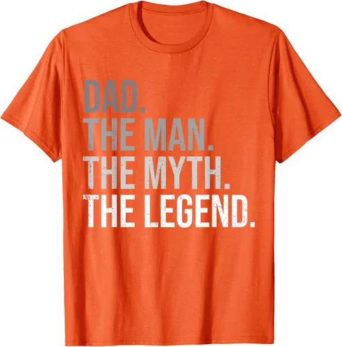 Vista 10 de Camiseta para hombre con texto en inglés "Dad The Man The Myth The Legend", Negro, S