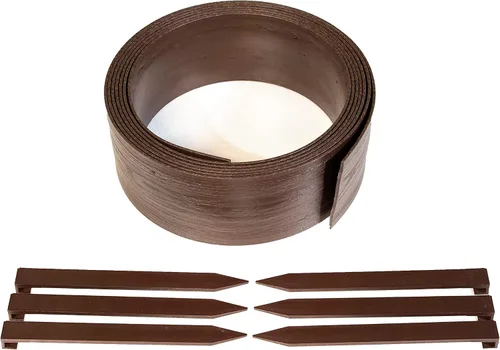 Vista 15 de EasyFlex Borde compuesto para excavar paisaje con estacas de anclaje, borde superior recto de 4.5 pulgadas, borde de borde de jardín, kit de 20 Negro
