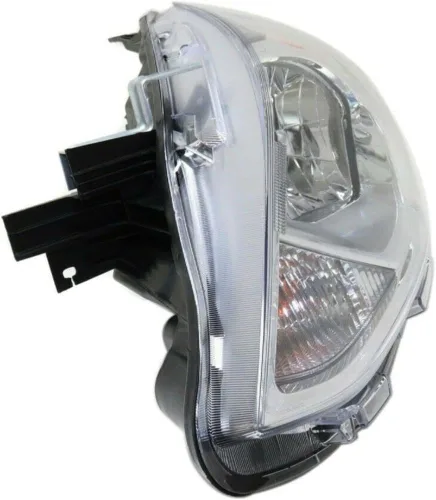 Vista 3 de Faro luz delantera izquierda transparente negro para Nissan Versa