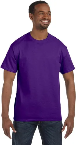 Vista 73 de Gildan Camiseta G500 para hombre Ceniza/baya