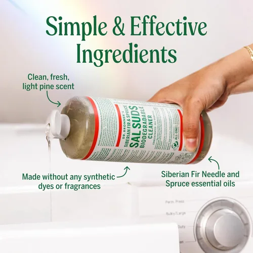 Vista 3 de Jabones y líquido Limpiador y orgánico de comercio justo Dr. Bronner's Magic, 16 onzas lq