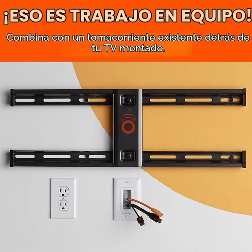Vista 8 de ECHOGEAR Placa de cepillo de pared para ocultar hasta 8 cables de bajo voltaje, cepillos resistentes con diseño de captura de cables, paso de cable