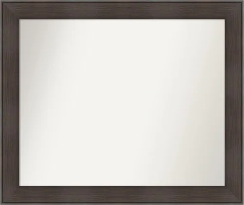 Vista 132 de Amanti Art Espejo personalizado, espejo de baño de veta de madera rústica William, espejo de pared o espejo de tocador de baño sobre el fregadero