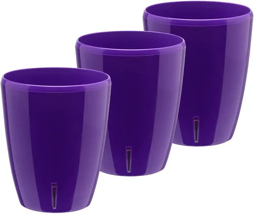 Vista 22 de Santino Macetas de 4.9 Pulgadas ORCHIDEA de Riego Automático para Orquídeas en Grafito - Maceta Decorativa para Sembrar con Excelente Aireación