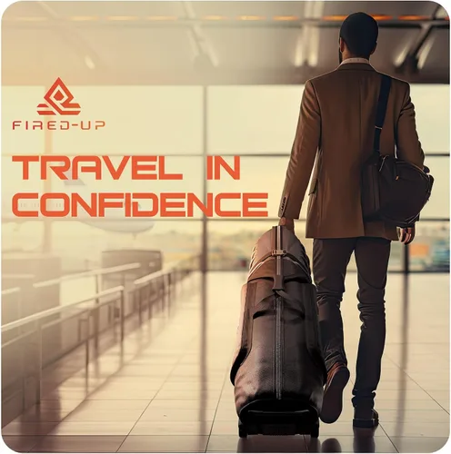Vista 6 de Bolsas de viaje de golf FIRED-UP para aerolíneas con tapa dura - Bolsa de viaje de golf de maletín rígido 1680D con ruedas, correa interna, asa
