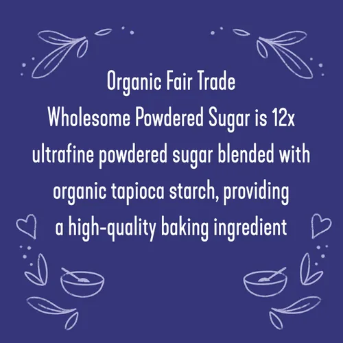 Vista 5 de Wholesome Sweeteners 16 onzas de azúcar glas en polvo orgánico, comercio justo, sin OMG, sin gluten y vegano, 1 paquete