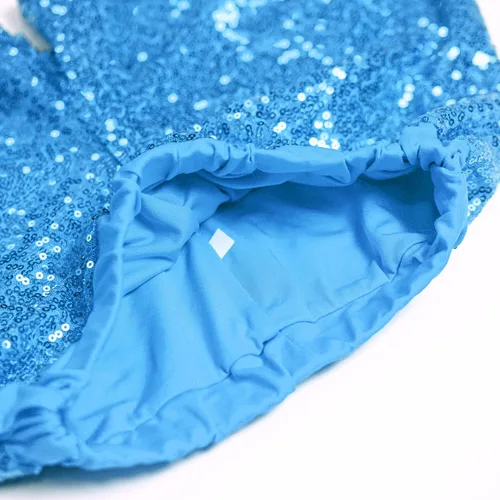 Vista 8 de LOLANTA Vestido de baile de lentejuelas para niñas de 4 a 12 años, traje de baile de hip hop, sin mangas y pantalones cortos